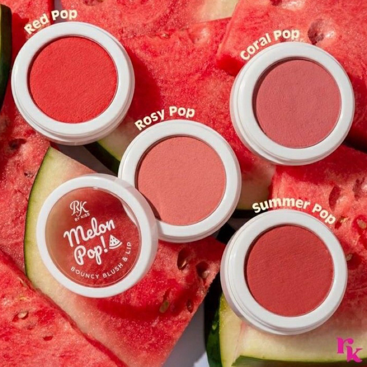 Blush e Lip Melon Pop Coral - Rk By Kiss - Oficial Store